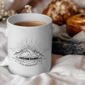 Mountains for Breakfast Mug